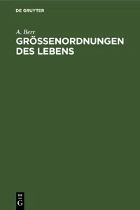 Größenordnungen des Lebens_cover