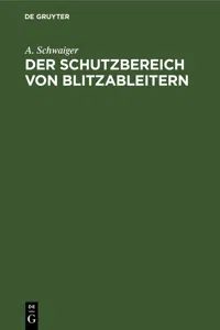 Der Schutzbereich von Blitzableitern_cover