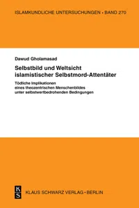 Selbstbild und Weltsicht islamistischer Selbstmord-Attentäter_cover