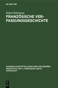 Französische Verfassungsgeschichte_cover