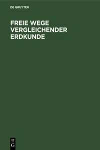 Freie Wege vergleichender Erdkunde_cover