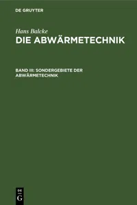 Sondergebiete der Abwärmetechnik_cover