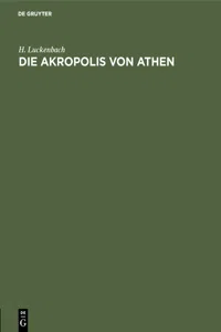 Die Akropolis von Athen_cover