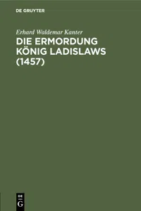 Die Ermordung König Ladislaws_cover