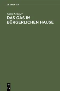 Das Gas im bürgerlichen Hause_cover