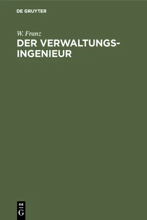 Der Verwaltungsingenieur