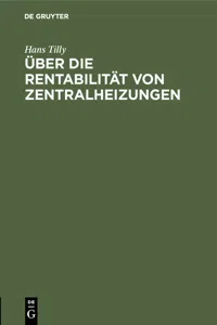 Über die Rentabilität von Zentralheizungen_cover