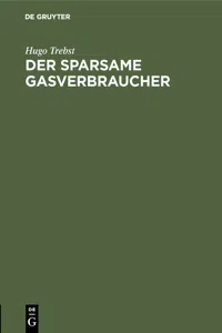 Der sparsame Gasverbraucher_cover