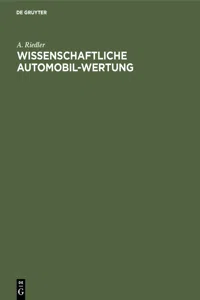 Wissenschaftliche Automobil-Wertung_cover