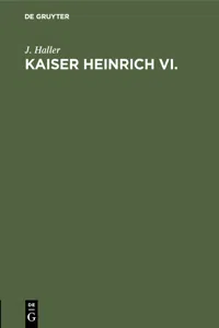 Kaiser Heinrich VI._cover