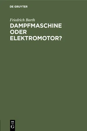 Dampfmaschine oder Elektromotor?