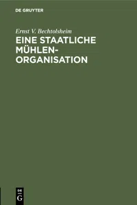 Eine staatliche Mühlenorganisation_cover