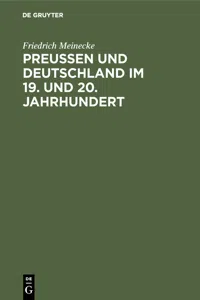 Preußen und Deutschland im 19. und 20. Jahrhundert_cover