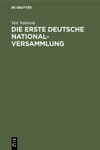 Die erste deutsche Nationalversammlung_cover