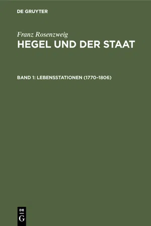 Lebensstationen (1770–1806)