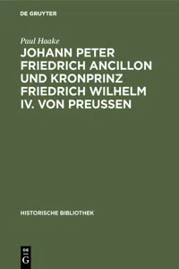 Johann Peter Friedrich Ancillon und Kronprinz Friedrich Wilhelm IV. von Preußen_cover