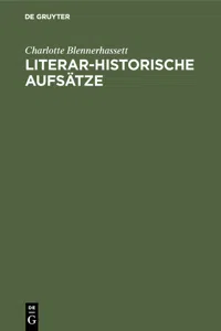 Literar-Historische Aufsätze_cover