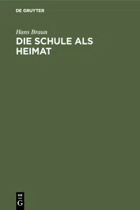 Die Schule als Heimat_cover