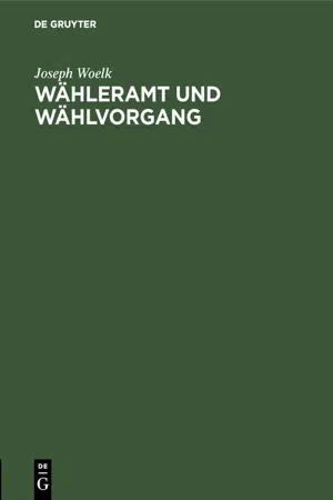 Wähleramt und Wählvorgang