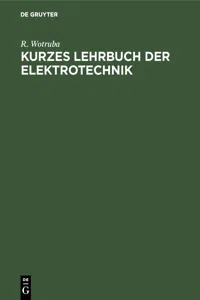 Kurzes Lehrbuch der Elektrotechnik_cover