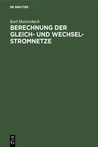 Berechnung der Gleich- und Wechsel-Stromnetze_cover