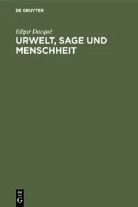 Urwelt, Sage und Menschheit_cover