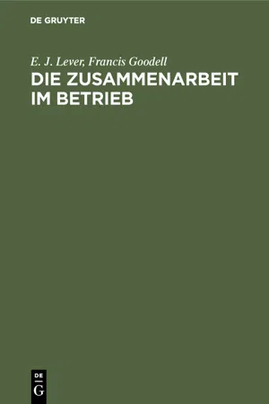 Die Zusammenarbeit im Betrieb