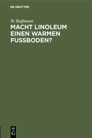 Macht Linoleum einen warmen Fußboden?