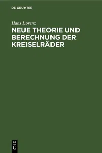 Neue Theorie und Berechnung der Kreiselräder_cover