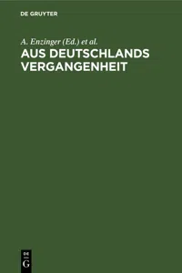 Aus Deutschlands Vergangenheit_cover