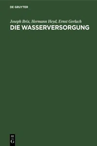 Die Wasserversorgung_cover