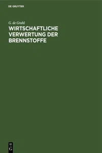 Wirtschaftliche Verwertung der Brennstoffe_cover