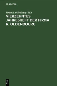 Vierzehntes Jahresheft der Firma R. Oldenbourg_cover