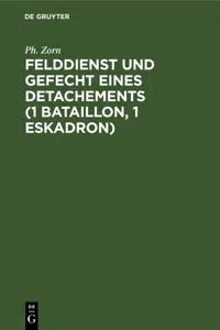 Felddienst und Gefecht eines Detachements_cover