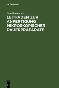 Leitfaden zur Anfertigung mikroskopischer Dauerpräparate_cover