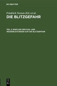 Einfluß der Gas- und Wasserleitungen auf die Blitzgefahr_cover