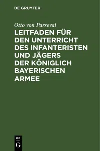 Leitfaden für den Unterricht des Infanteristen und Jägers der Königlich Bayerischen Armee_cover