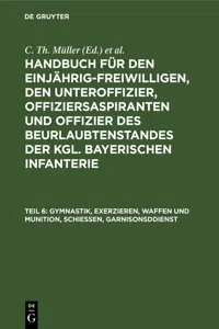 Gymnastik, Exerzieren, Waffen und Munition, Schießen, Garnisonsddienst_cover