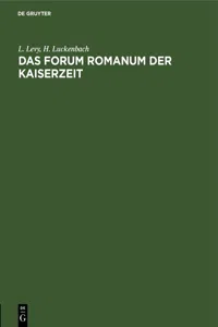 Das Forum Romanum der Kaiserzeit_cover