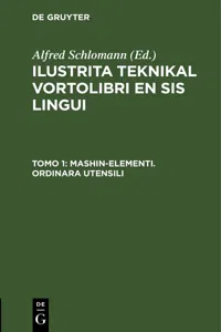 Mashin-elementi. Ordinara Utensili_cover