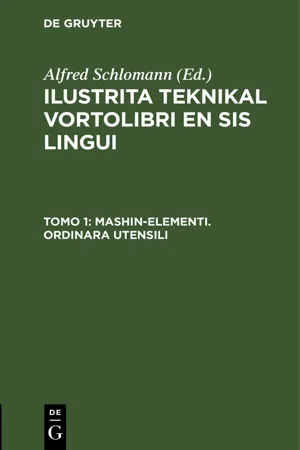 Mashin-elementi. Ordinara Utensili