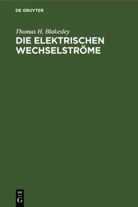 Die Elektrischen Wechselströme_cover