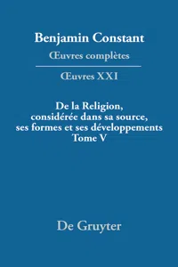 De la Religion, considérée dans sa source, ses formes et ses développements, Tome V_cover