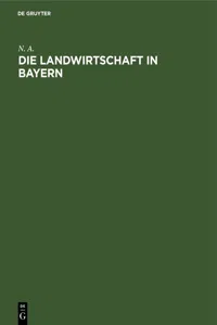 Die Landwirtschaft in Bayern_cover