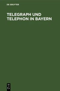 Telegraph und Telephon in Bayern_cover