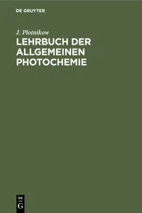 Lehrbuch der Allgemeinen Photochemie_cover