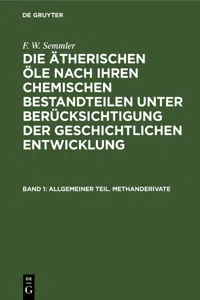 Allgemeiner Teil. Methanderivate_cover