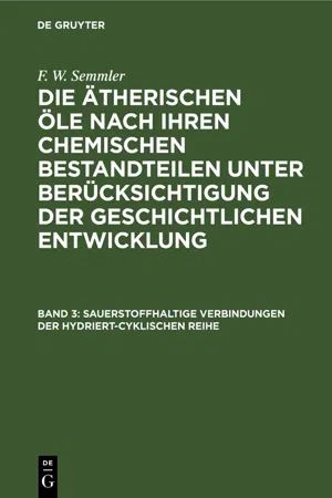 Sauerstoffhaltige Verbindungen der hydriert-cyklischen Reihe