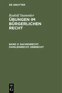 Sachenrecht. Familienrecht. Erbrecht_cover