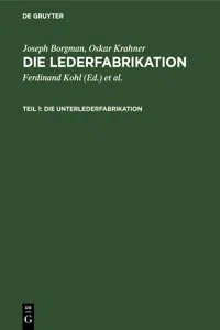 Die Unterlederfabrikation_cover